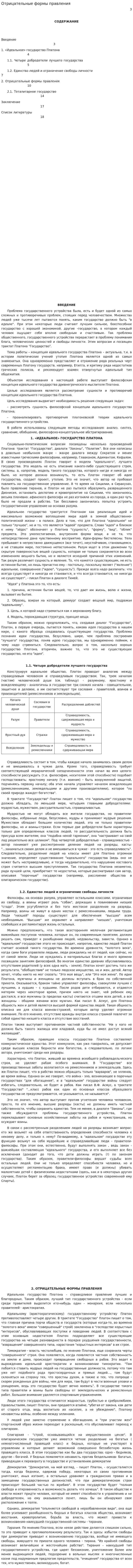 Отрицательные формы правления