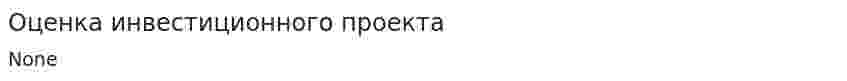 Оценка инвестиционного проекта. 13