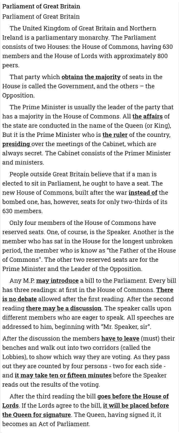 Parliament of Great Britain