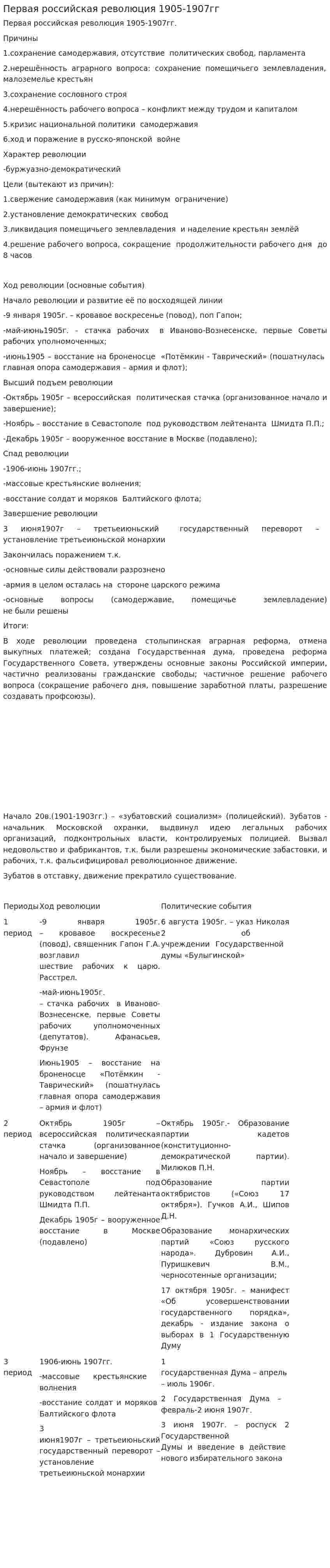 Первая российская революция 1905-1907гг