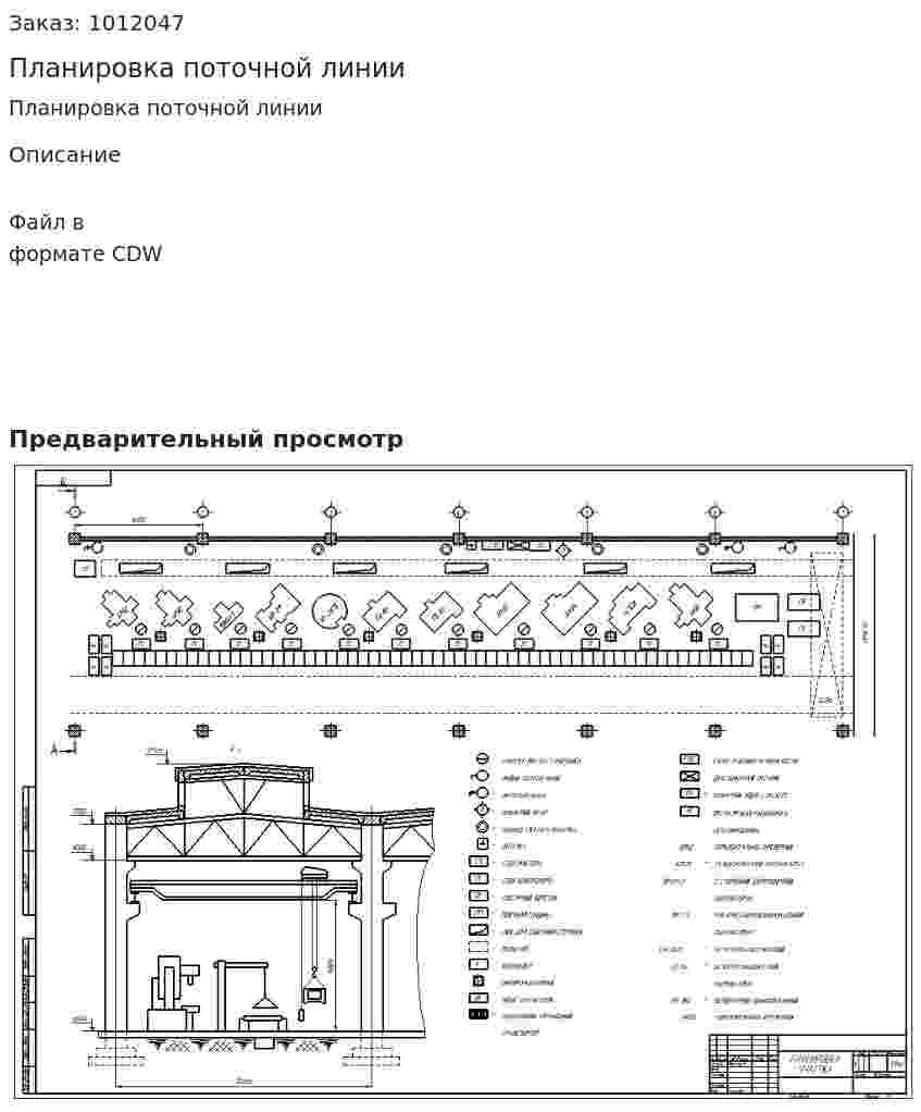 Планировка поточной линии 