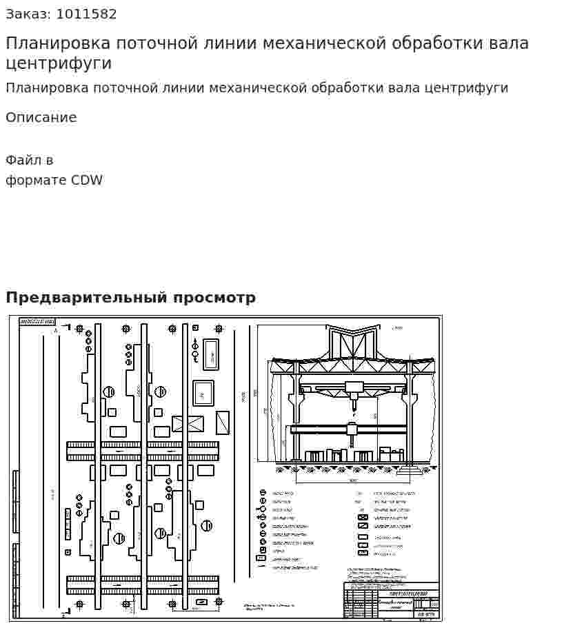 Планировка поточной линии механической обработки вала центрифуги 