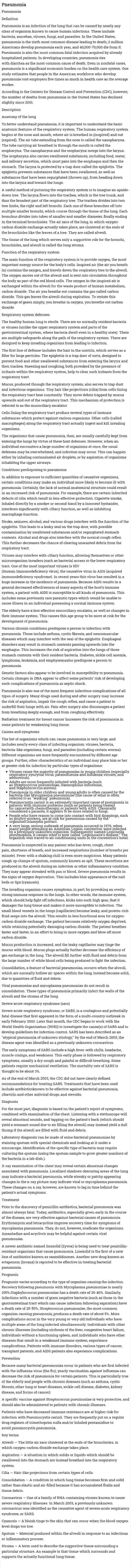 Pneumonia