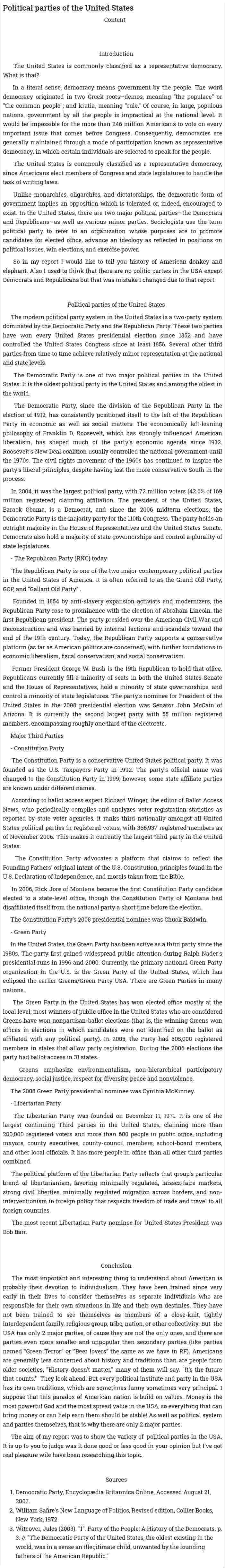 Political parties of the United States