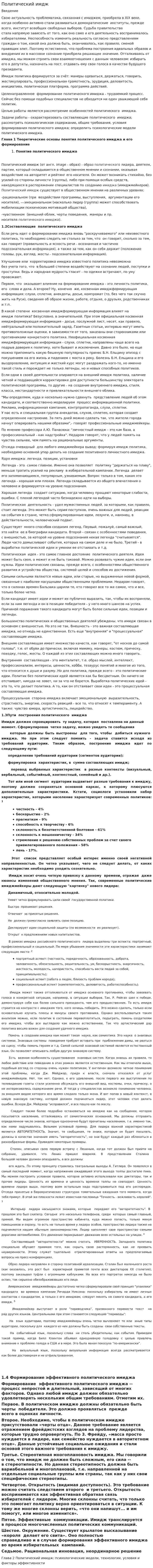 Политический имдж