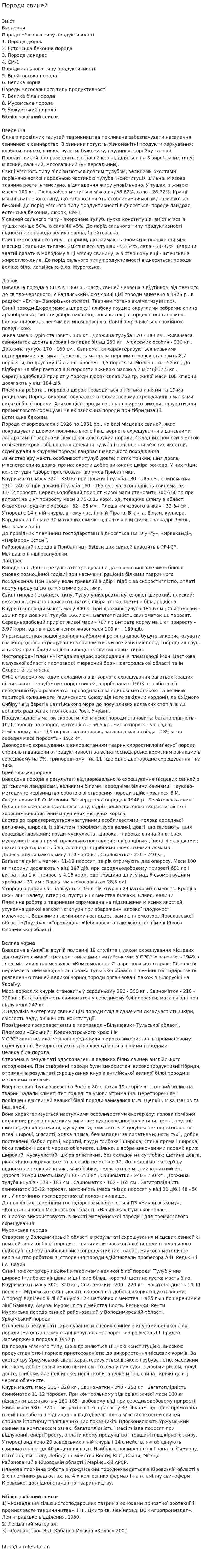 Породи свиней