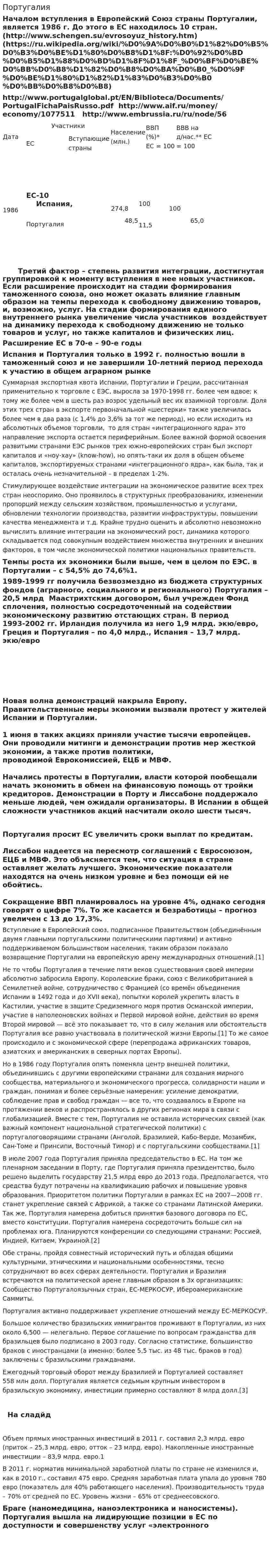Португалия. 2
