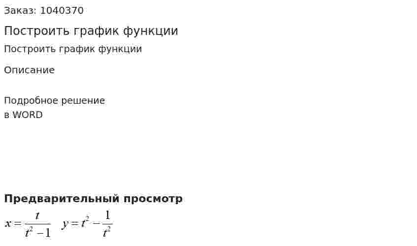 Построить график функции 