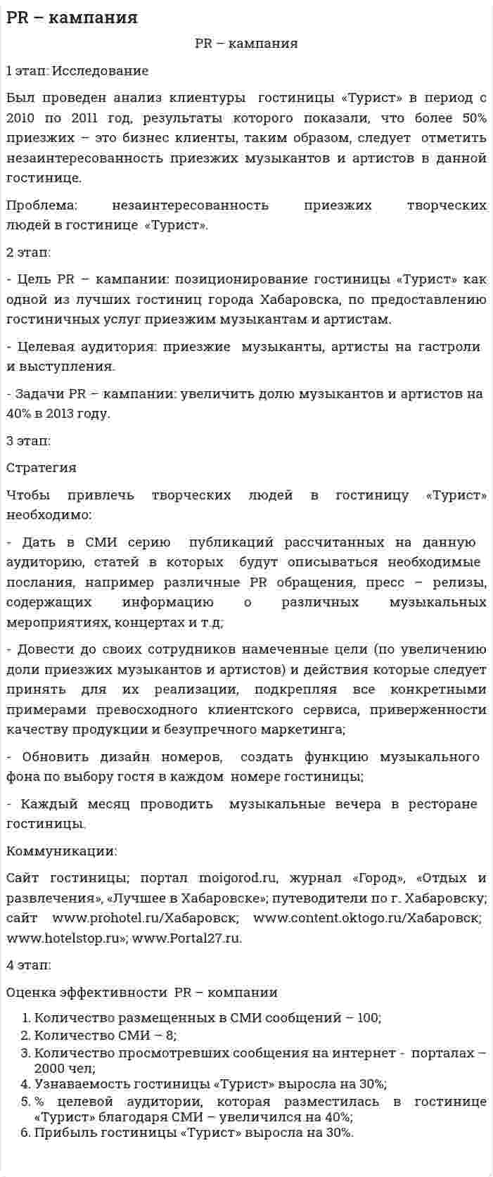 PR – кампания