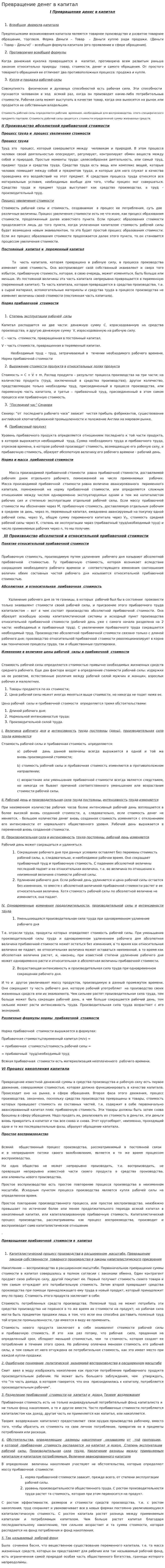 Превращение денег в капитал