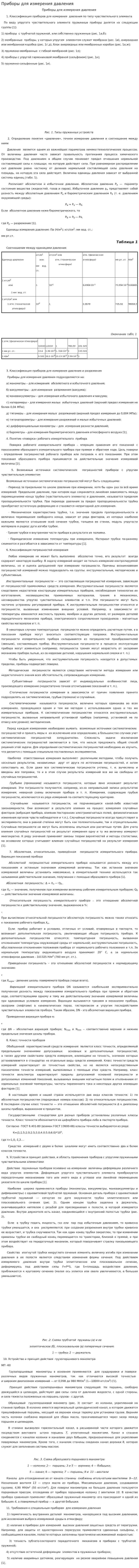 Приборы для измерения давления. 5