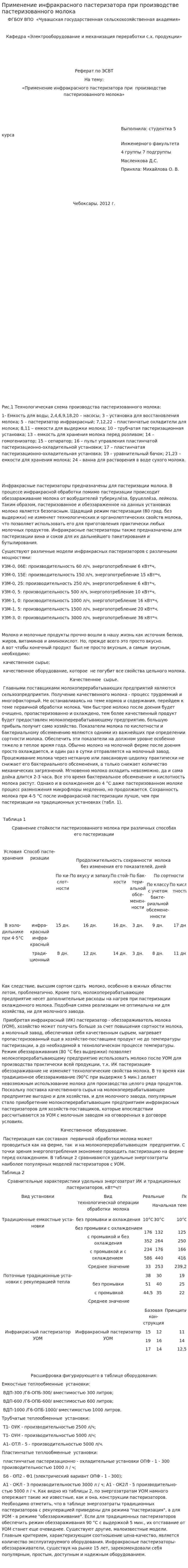 Применение инфракрасного пастеризатора при производстве пастеризованного молока