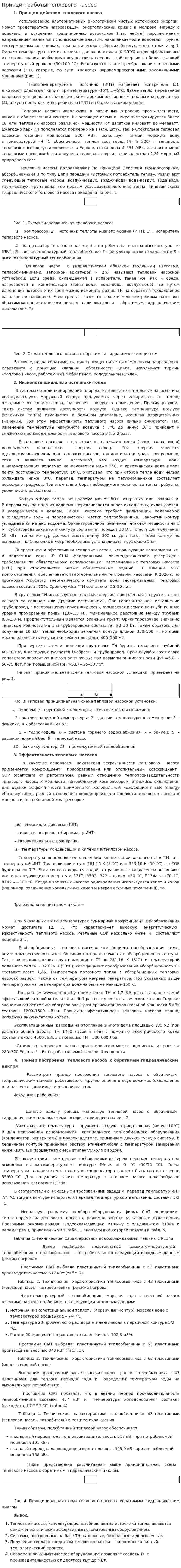 Принцип работы теплового насосо