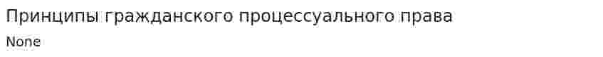 Принципы гражданского процессуального права. 9