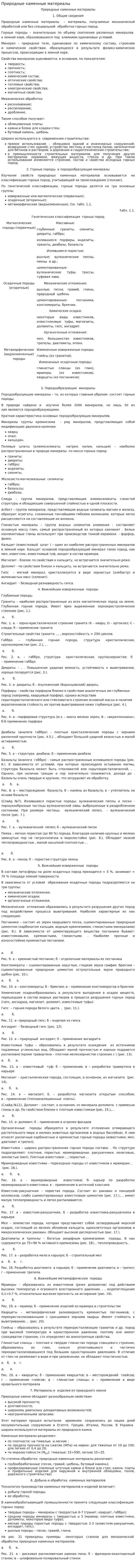Природные каменные материалы. 4