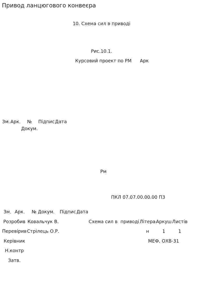 Привод ланцюгового конвеєра