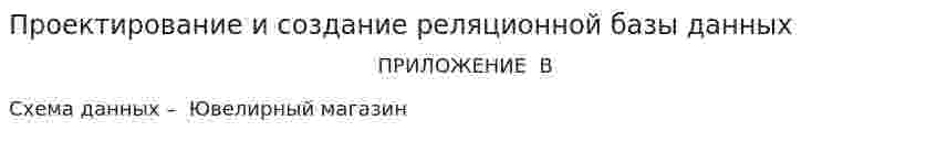 Проектирование и создание реляционной базы данных