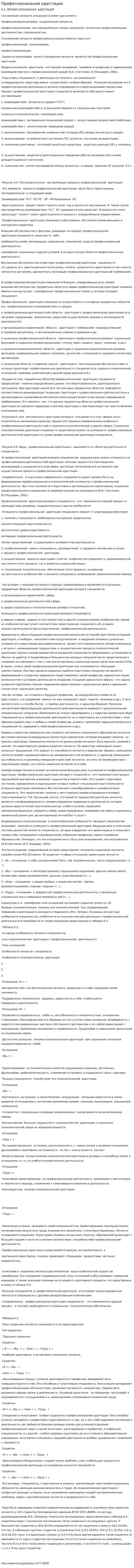 Профессиональная адаптация. 4