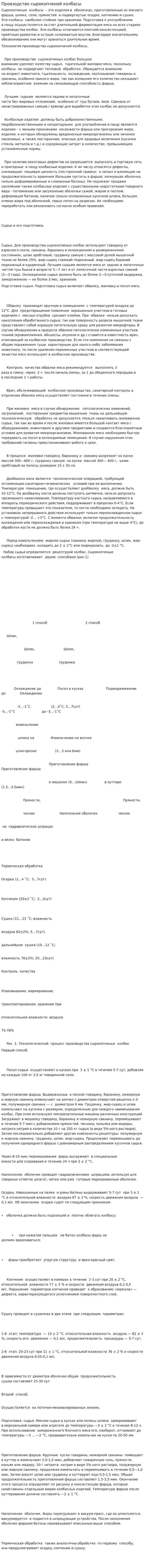 Произодство сырокопченой колбасы. 2