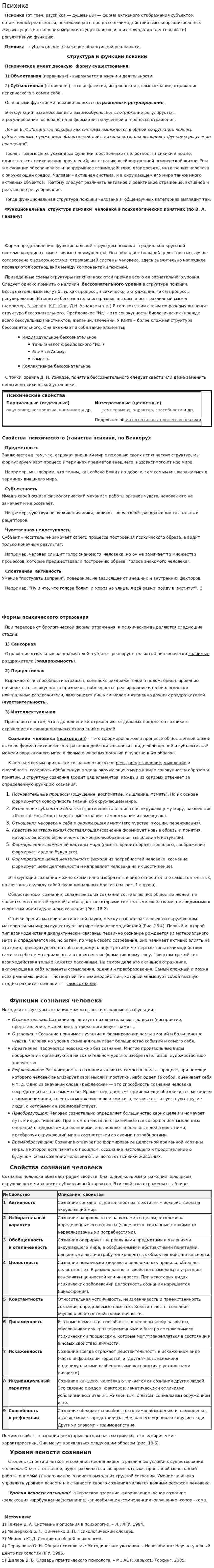 Психика. 6