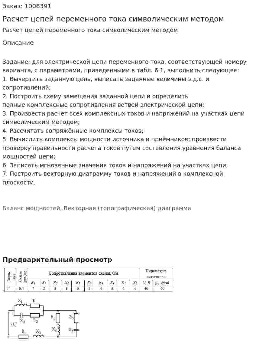 Расчет цепей переменного тока символическим методом 