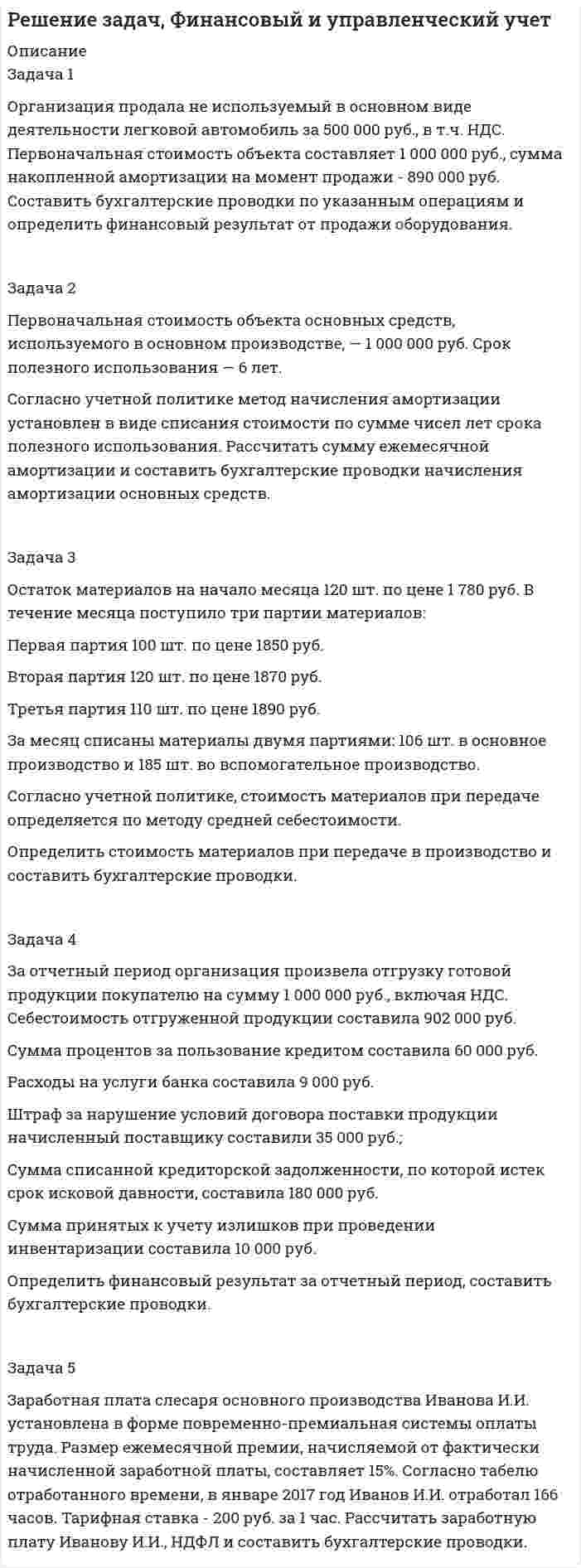      
          Описание
          Решение кейса на отлично! 
          Оглавление
          Кейс. «Страна Сафари»Какие ошибки содержал план Томпсона?2. Какие факторы внешней среды оказали негативное воздействие на реализацию плана Томпсона?3. Какие из встретившихся ему трудностей можно было предвидеть? Как можно было их избежать?4. Что вы думаете о местоположении «Страны Сафари»?5. Какие методы планирования мог использовать Томпсон, создавая свою «Страну Сафари»?6. Что делать Томпсону в сложившейся ситуации? Может ли он, по вашему, решить свои проблемы, или ему придётся распрощаться со «Страной Сафари»? 
            
            
            Решение кейса МенеджментРешение практических ситуационных задач по предмету Логистика (1/1) - ММУРешение ситуации / Определите место Карен как руководителя проектом в иерархической лестнице организации / Какие управленческие роли по определению Минцберга присущи руководителям данного звена? / Какие управленческие роли являются преобладающими Решение транспортной задачи в сетевой постановке методом потенциалов.Решение транспортной задачи в сетевой постановке (решение методом потенциалов на транспортной сети)решения некоторых задач олимпиада САММАТ 2020 год заключительный тур 11 классРешенные задачи к экзамену ТГУРешение задачи. Строительному управлению запланировано снижение трудовых затрат на 11%. Определить рост производительности труда.Решение задач по аграрному правуРешение задач по валютно-финансовым операциямрешение задач (по праву) Решение задач по предмету финансовый менеджментрешение задач по физикеРешение задач по экономике ИРНИТУ 