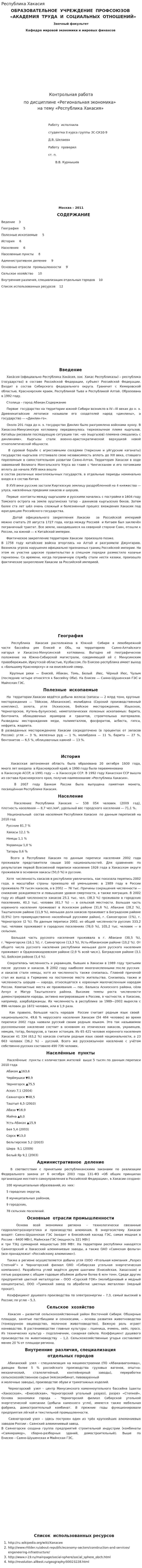 Республика Хакасия