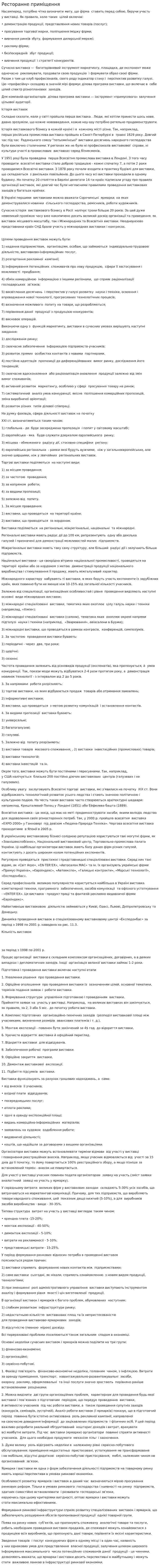 Ресторанне приміщення