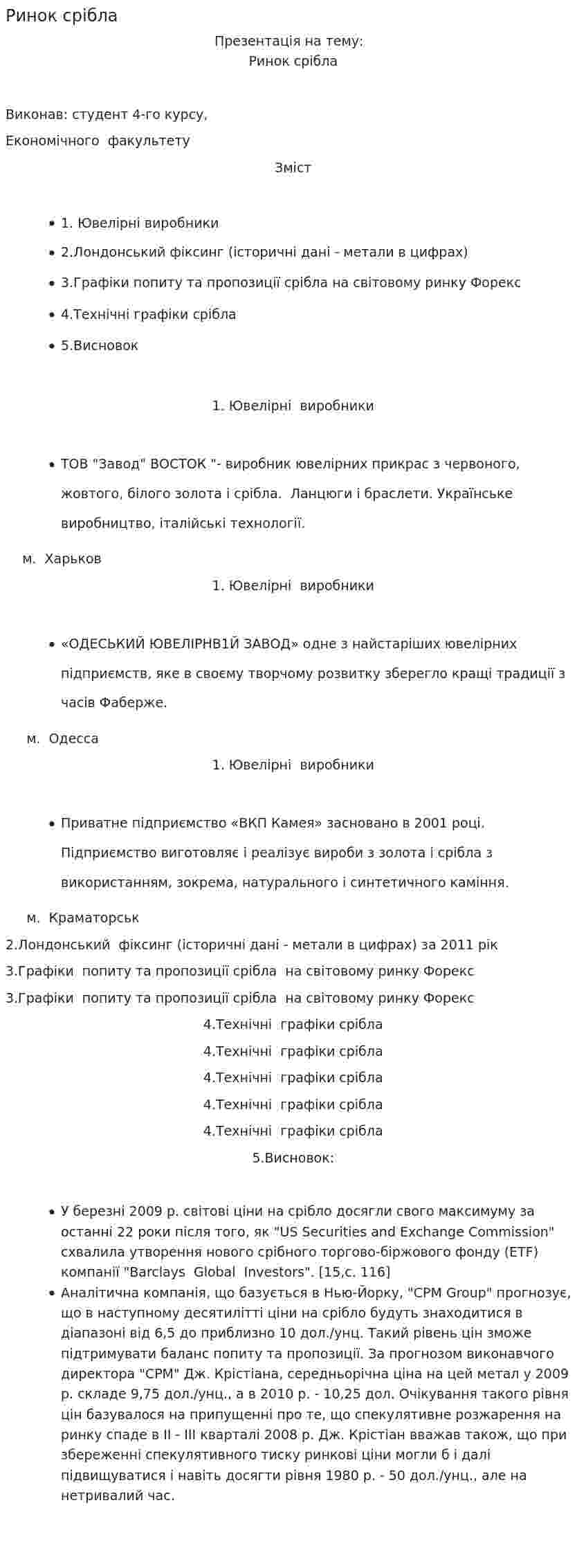 Ринок срібла
