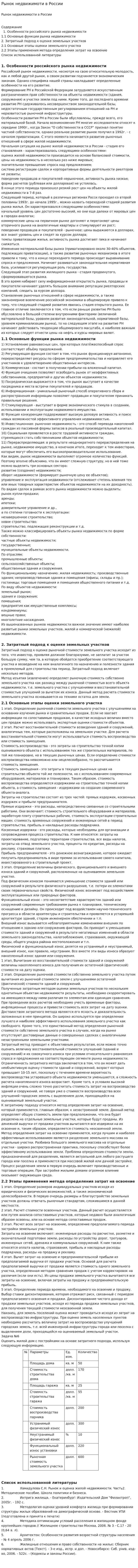 Рынок недвижимоти в России