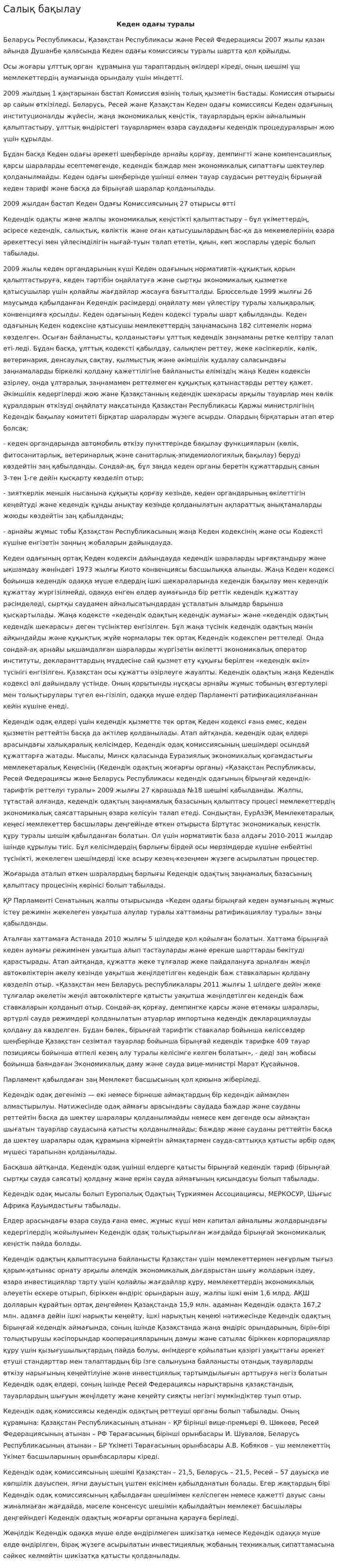 Салық бақылау