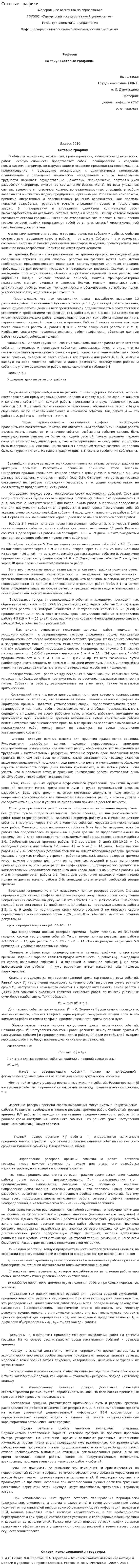 Сетевые графики