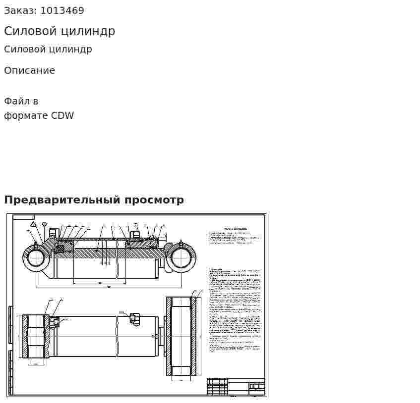 Силовой цилиндр 