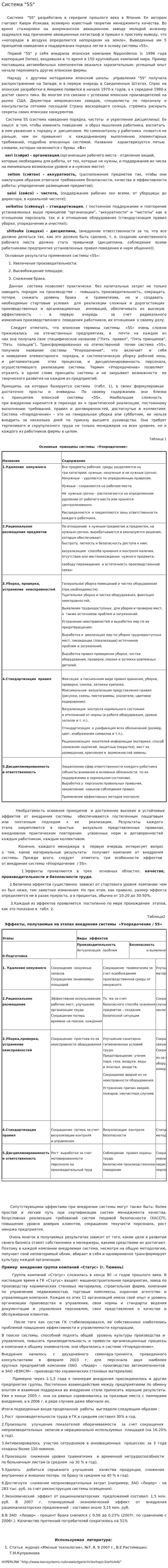 Система "5S"