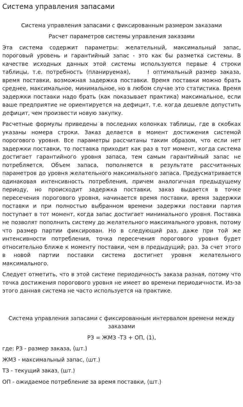 Система управления запасами
