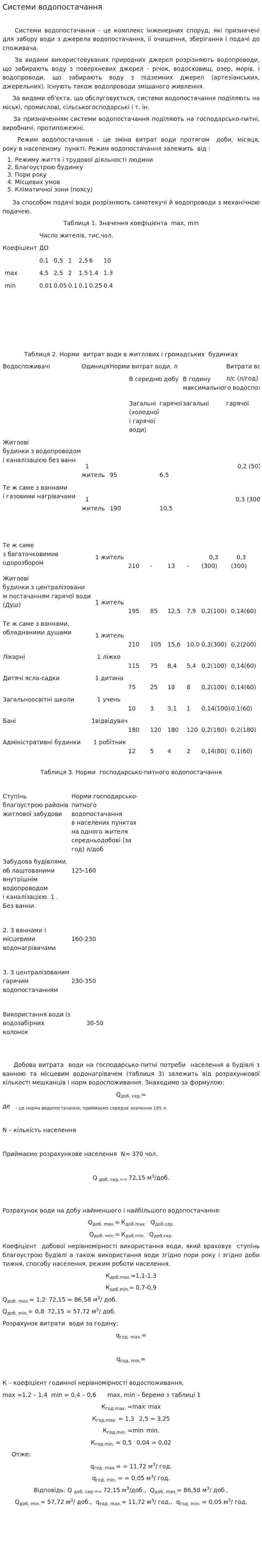 Системи водопостачання