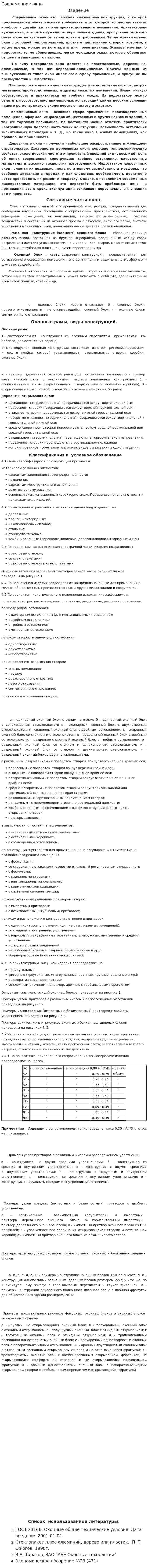 Современное окно