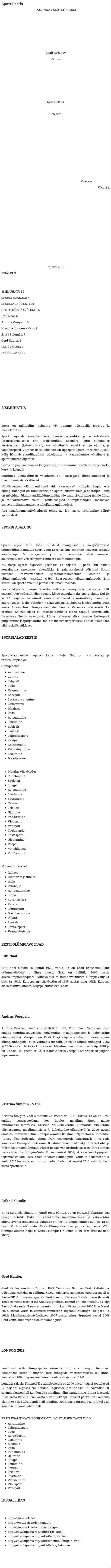Sport Eestis