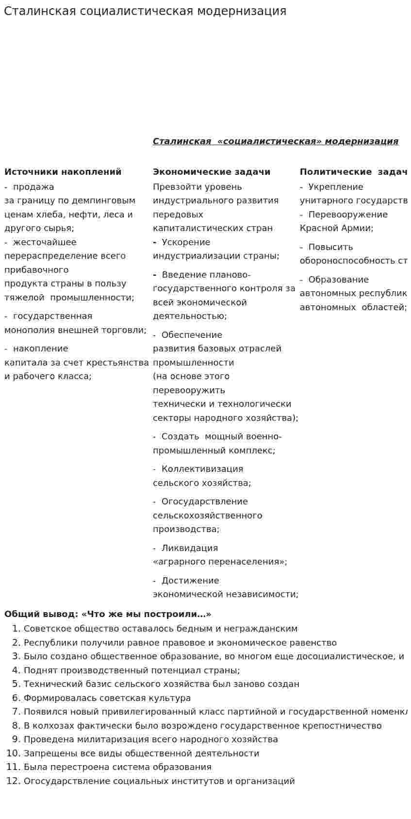 Сталинская социалистическая модернизация