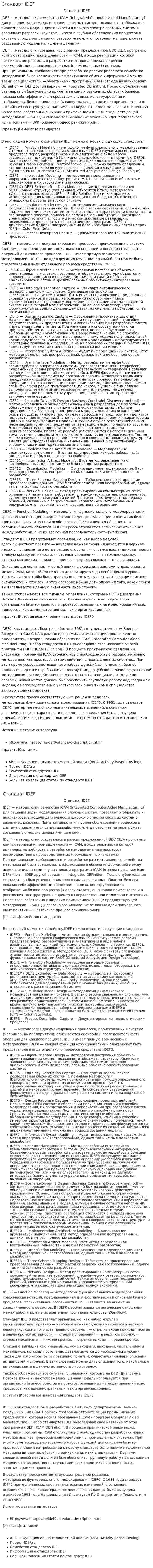 Стандарт IDEF