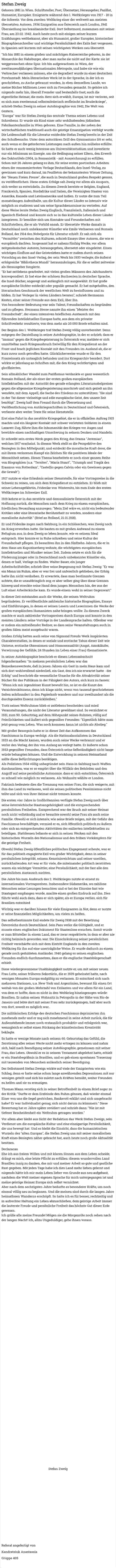 Stefan Zweig