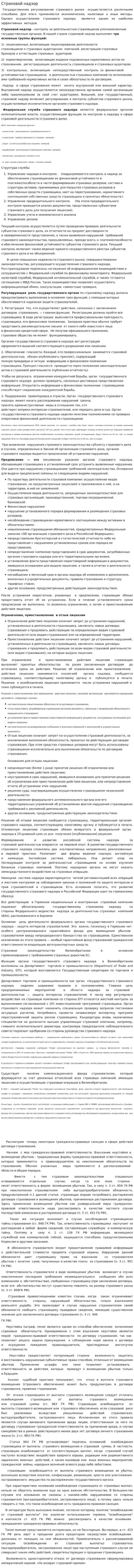Страховой надзор