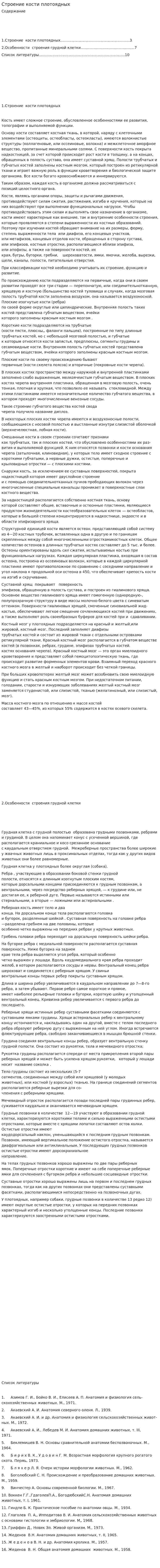 Строение кости плотоядных