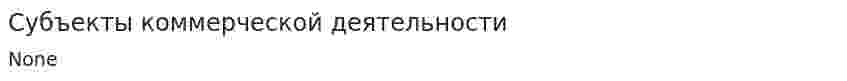 Субъекты коммерческой деятельности