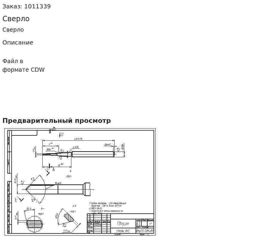 Сверло 