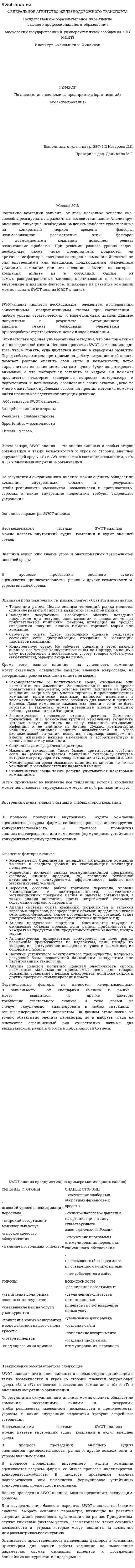 Swot-анализ