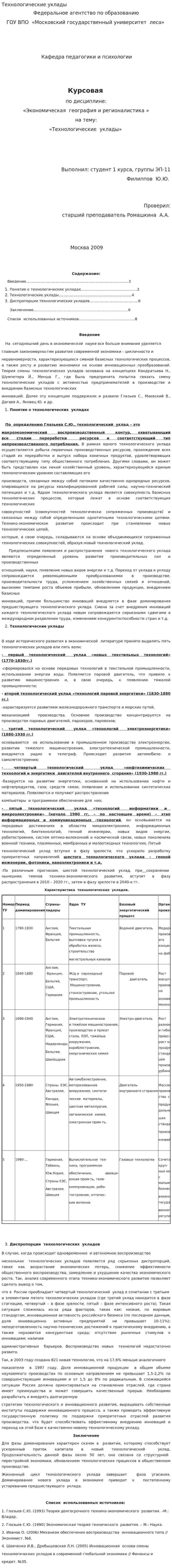 Технологические уклады