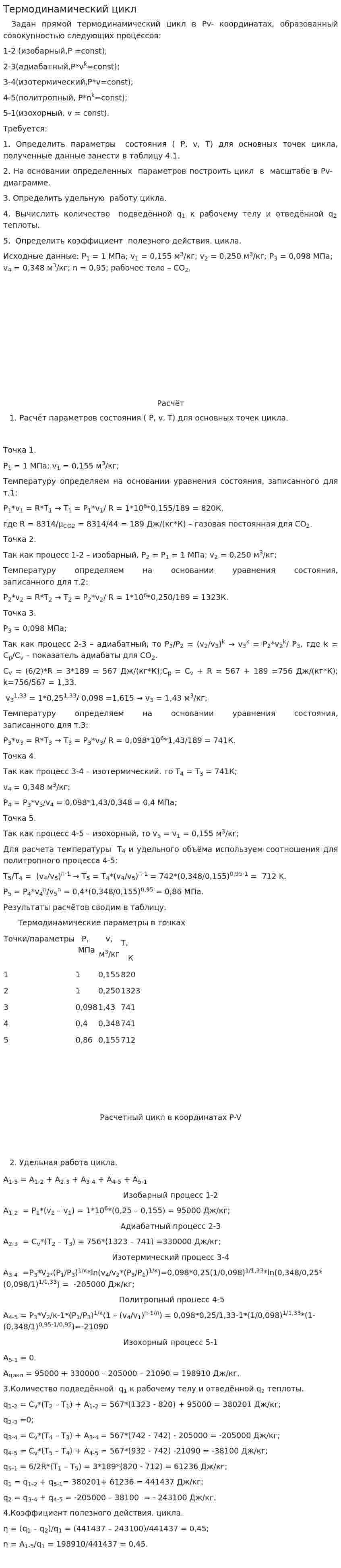 Термодинамический цикл