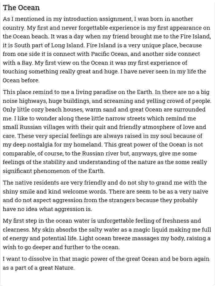 The Ocean