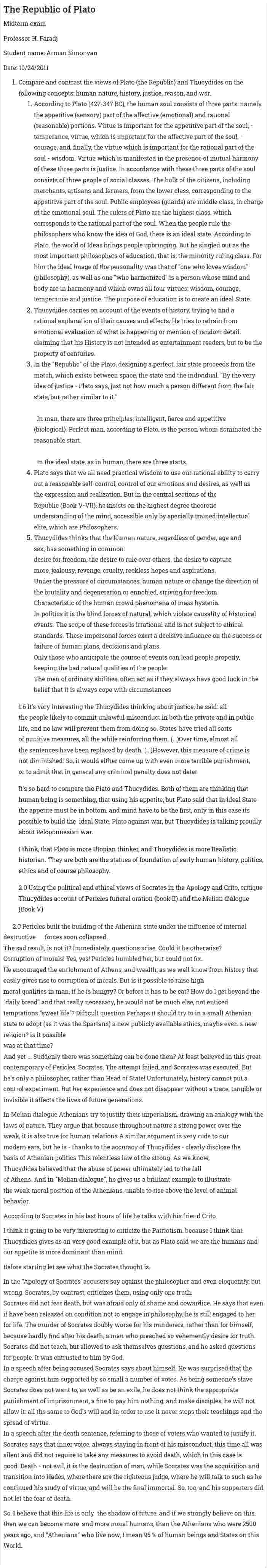 The Republic of Plato